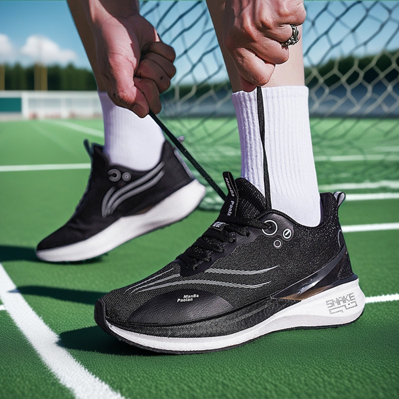 Bežecké topy s karbonovou platňou v prednej časti, priedušný vršok z sieťoviny, šnúrky, nízky profil, tlmiaca podrážka