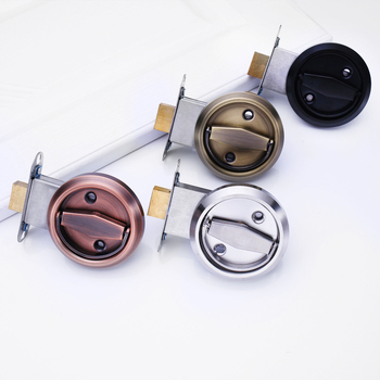 Rejtett ajtózár - 304 rozsdamentes acél, O típus, ball lock mechanizmus, beépített fogantyú, alkalmas faajtókhoz, biztonsági ajtókhoz és beltéri ajtókhoz