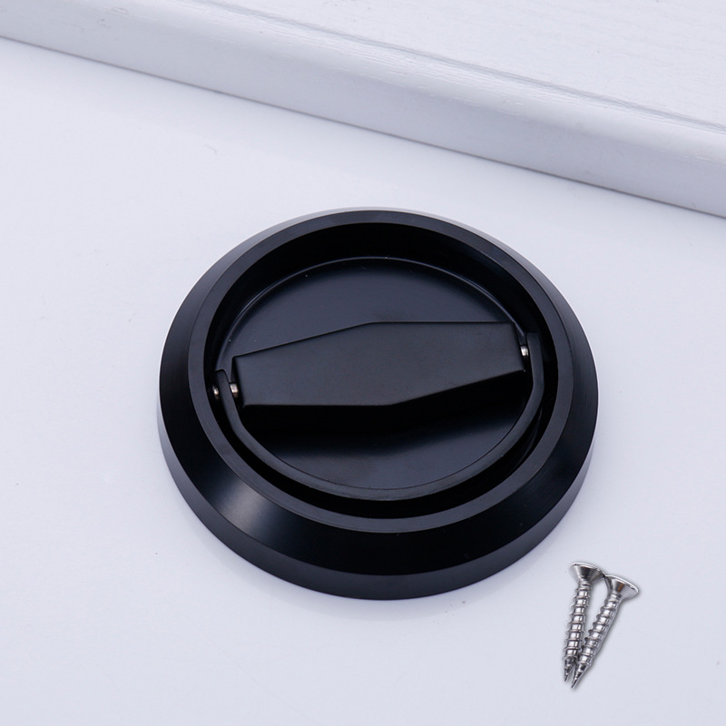 Rejtett ajtózár - 304 rozsdamentes acél, O típus, ball lock mechanizmus, beépített fogantyú, alkalmas faajtókhoz, biztonsági ajtókhoz és beltéri ajtókhoz