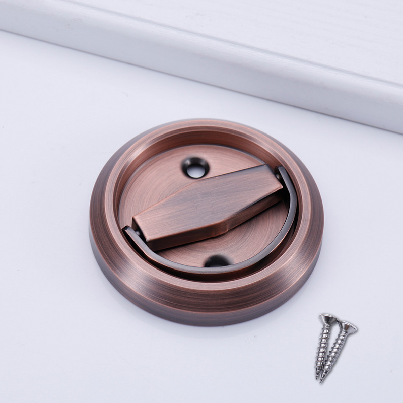 Rejtett ajtózár - 304 rozsdamentes acél, O típus, ball lock mechanizmus, beépített fogantyú, alkalmas faajtókhoz, biztonsági ajtókhoz és beltéri ajtókhoz