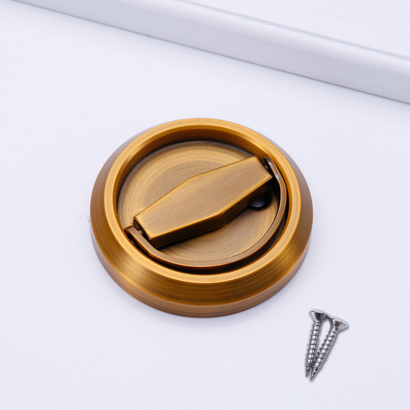 Rejtett ajtózár - 304 rozsdamentes acél, O típus, ball lock mechanizmus, beépített fogantyú, alkalmas faajtókhoz, biztonsági ajtókhoz és beltéri ajtókhoz