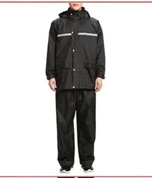 Σετ αδιάβροχο με μπουφάν και παντελόνι, χωριστός σχεδιασμός, Oxford ύφασμα, PVC αδιάβροχος στρώμα, για ενήλικες, κατάλληλο για εξωτερική οδήγηση