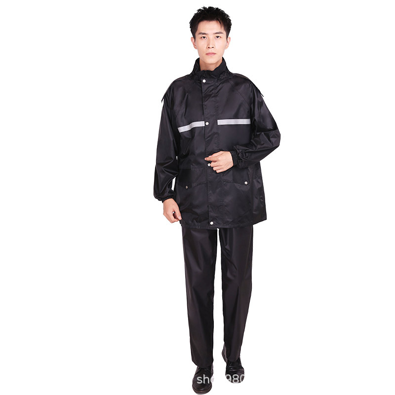 Σετ αδιάβροχο με μπουφάν και παντελόνι, χωριστός σχεδιασμός, Oxford ύφασμα, PVC αδιάβροχος στρώμα, για ενήλικες, κατάλληλο για εξωτερική οδήγηση