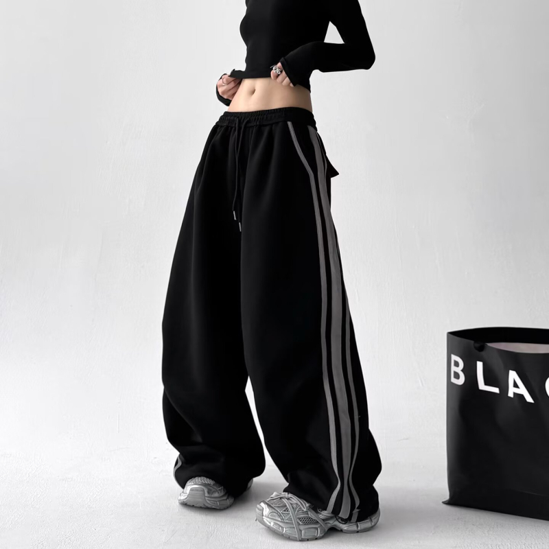 Ženské retro rovné nohavice, vysoký pás, dlhé, jemne pružné, polyester (70–80%), jeseň-zima 2025