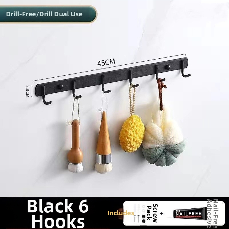 Stenný kúpeľňový úložný regál s vešiakom na uteráky - nerezová oceľ, nosnosť 30 kg, jednoúrovňový, model 300, povrchová úprava vypaľovanou farbou