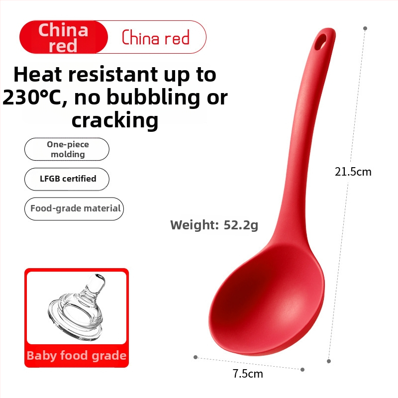 Virtuvės šaukštas - vieno gabalo platininio silikono, rankenėlė visiškai apgaubta platininio silikono, kodas 1005614846, modernus minimalistinis stilius