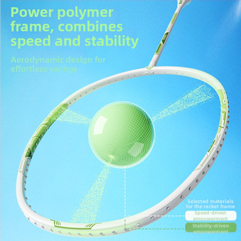 Set badmintonových rakiet pre deti, rám z titanovej zliatiny, hmotnosť 95–100 g, grip G2, stredná tuhosť, SND-24