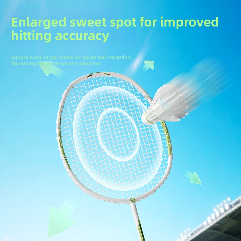 Set badmintonových rakiet pre deti, rám z titanovej zliatiny, hmotnosť 95–100 g, grip G2, stredná tuhosť, SND-24