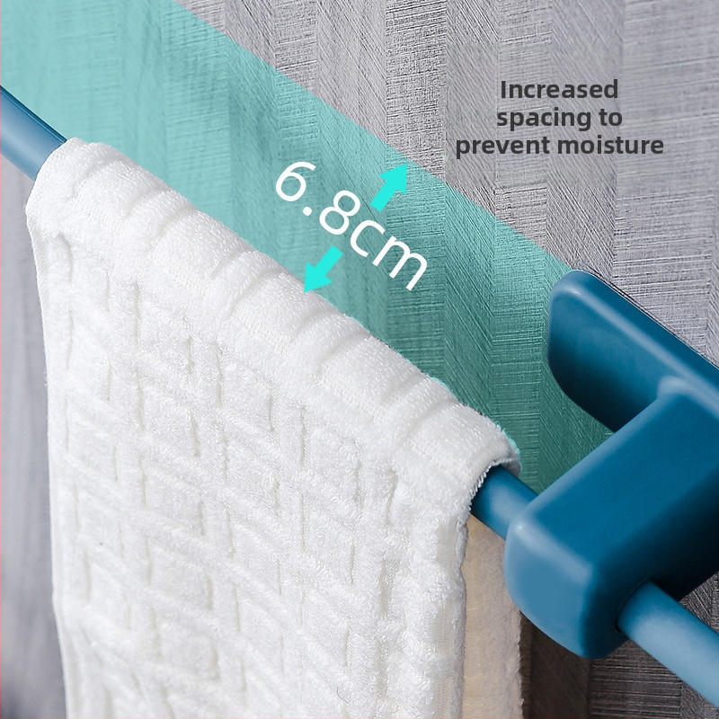 Plastikust rätikute hoidik vaakumkinnitusega, puurimata, 1 tk, bränd Rising Rainbow