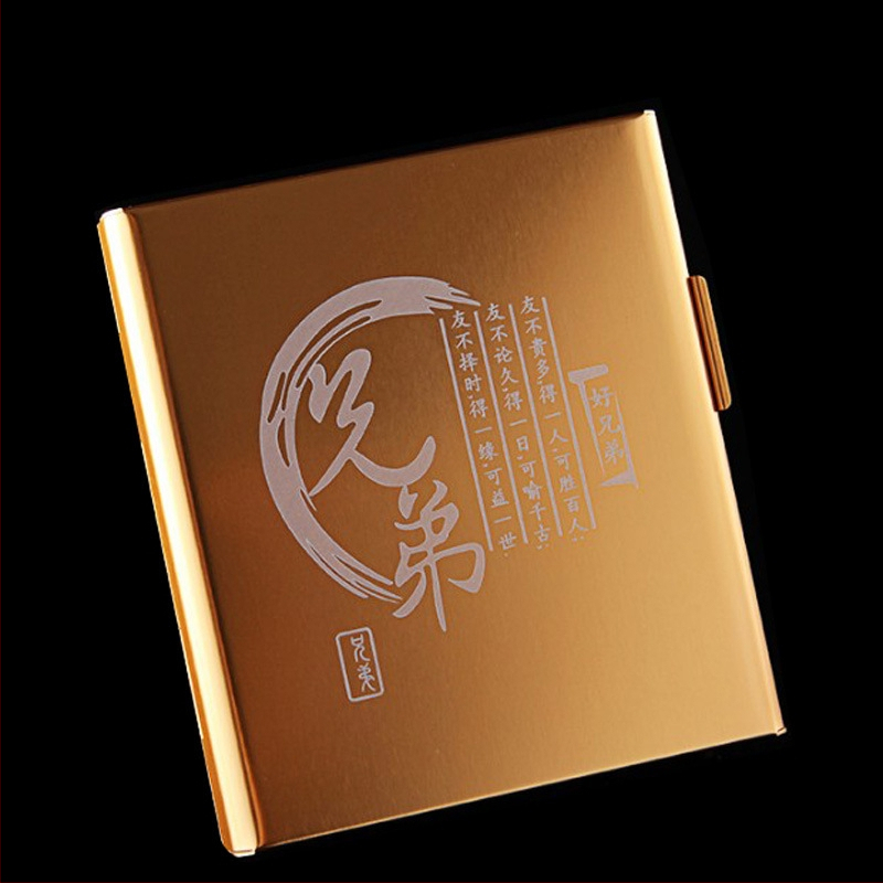 YITIAN alumīnija kārbiņa cigaretēm, 20 gab., ar logotipu, pielāgošana pieejama