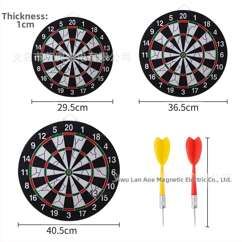Dartboard komplektas iš augalinių pluoštų popieriaus, dvipusis popierinis taikinys, 1 cm storis, dėžutėje 36 vnt., modeliai LA-12767/15767/17767