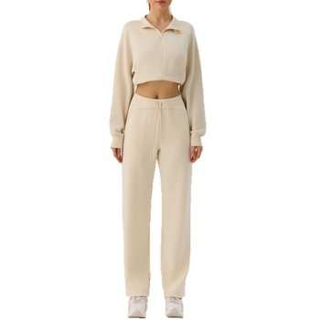 Moteriška žieminė striukė su stovimu apykakle ir užtrauktuku, lantern rankovėmis ir juosmens surišimu