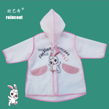 Detské dažďové pončo s celotelovým dizajnom, EVA látka, hrubý štýl, kreslený dizajn