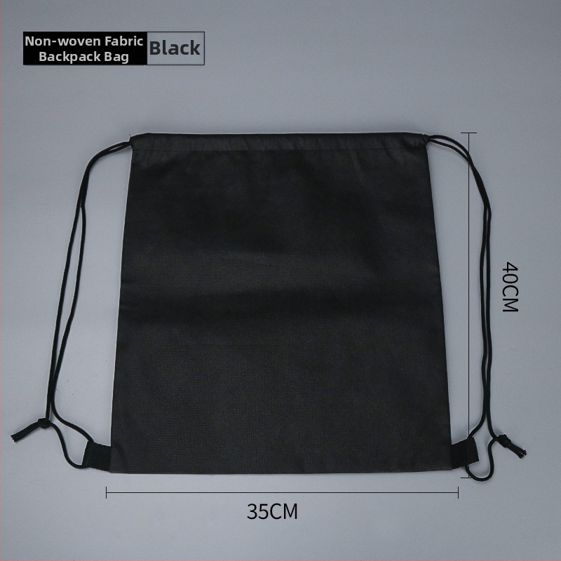 Netinkama kuprinė su raišteliu uždarymui, spunbond netinkas audinys, šilumos perdavimo spauda, pritaikoma