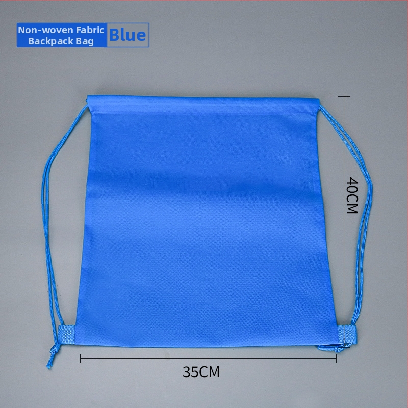 Netinkama kuprinė su raišteliu uždarymui, spunbond netinkas audinys, šilumos perdavimo spauda, pritaikoma