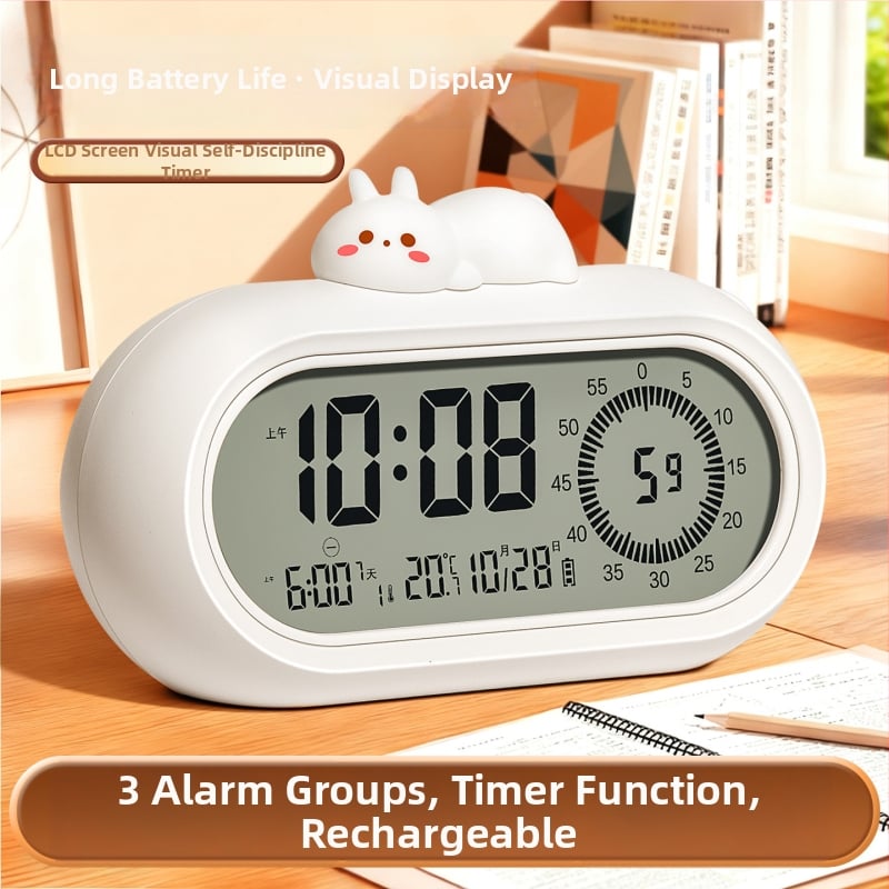 Cronometru pentru elevi din învățământ primar – numărătoare inversă, afișaj LED digital, iluminare de noapte, alarmă, formă dreptunghiulară, alimentare cu baterie, mecanism electronic