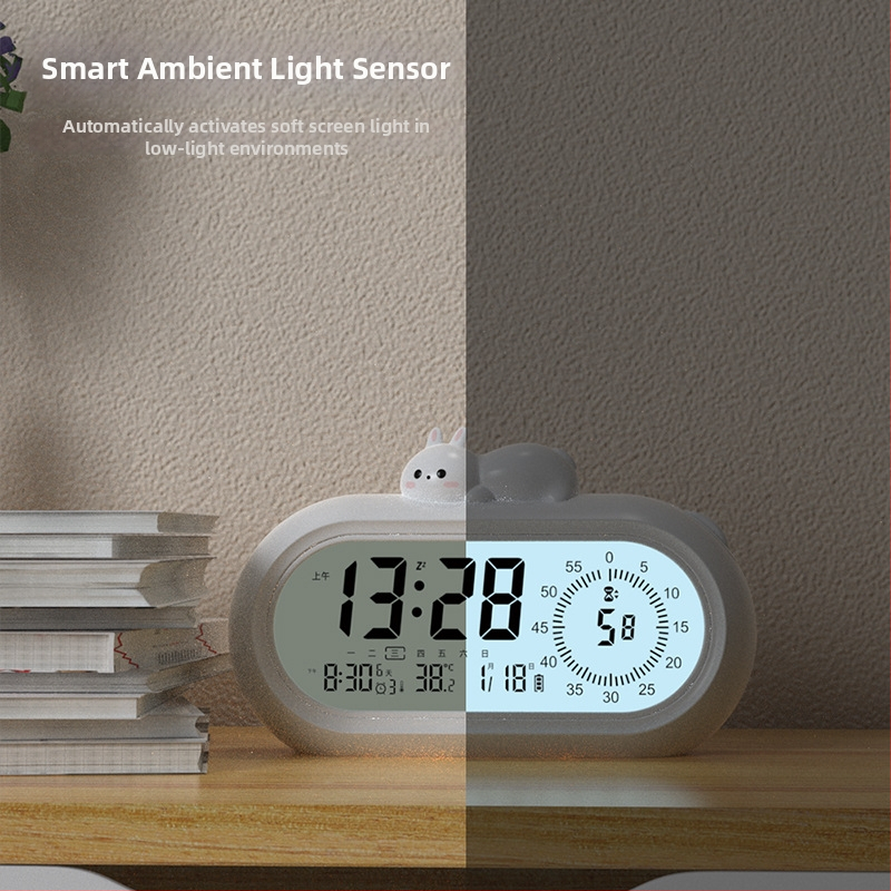 Cronometru pentru elevi din învățământ primar – numărătoare inversă, afișaj LED digital, iluminare de noapte, alarmă, formă dreptunghiulară, alimentare cu baterie, mecanism electronic