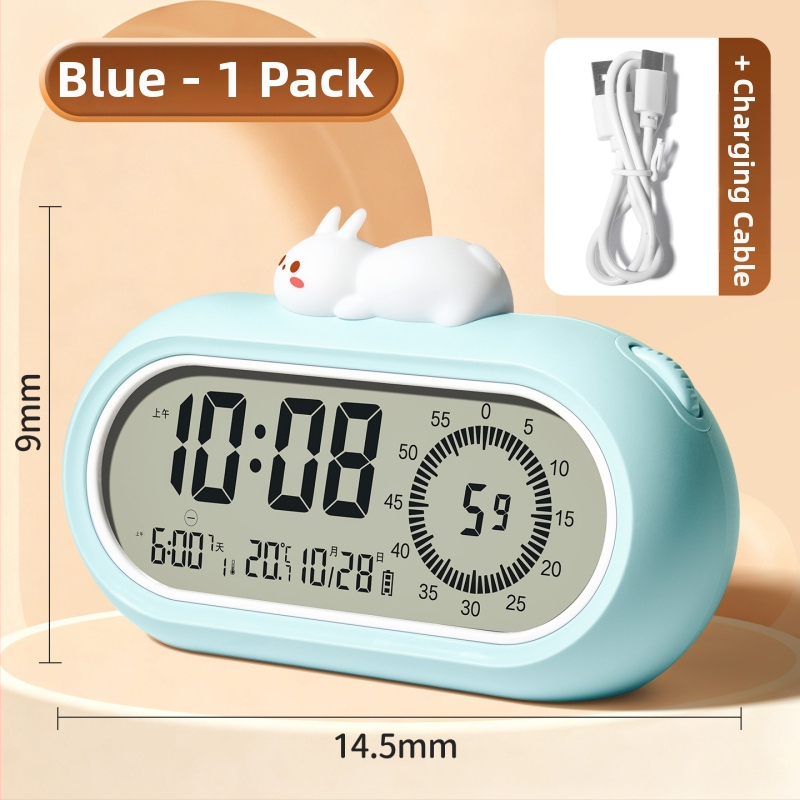 Cronometru pentru elevi din învățământ primar – numărătoare inversă, afișaj LED digital, iluminare de noapte, alarmă, formă dreptunghiulară, alimentare cu baterie, mecanism electronic