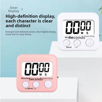 Kaitai KT temporizator digital cu alarmă și cronograf, afișaj LED, alimentare cu baterie, ABS carcasă, formă dreptunghiulară