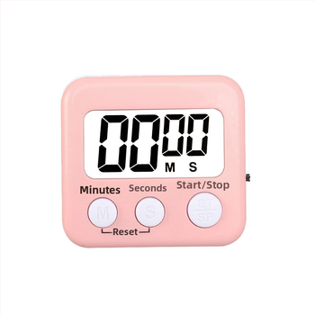 Kaitai KT temporizator digital cu alarmă și cronograf, afișaj LED, alimentare cu baterie, ABS carcasă, formă dreptunghiulară