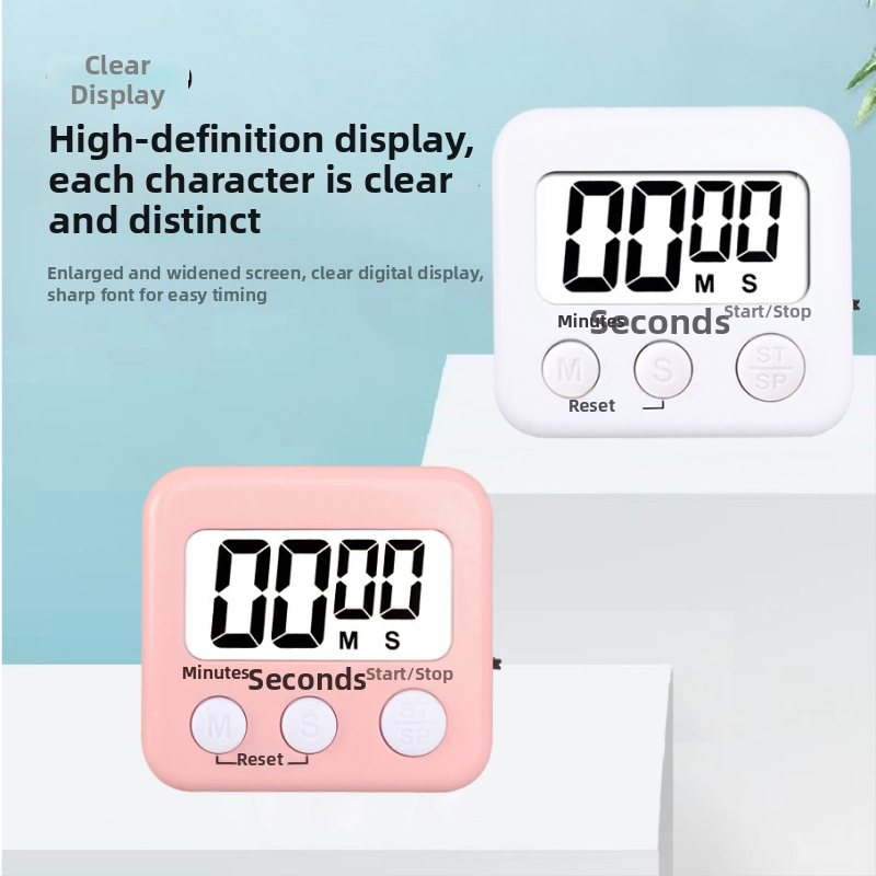 Kaitai KT digitaalne taimer häire ja kronograafiga, LED-ekraan, patareiga toidetud, ABS-korpus, ristkülikukujuline kuju