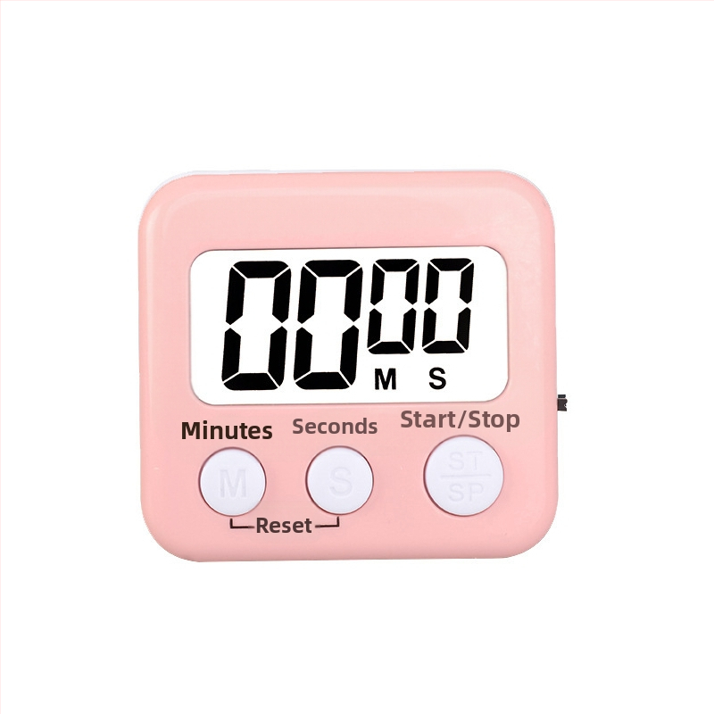 Kaitai KT temporizator digital cu alarmă și cronograf, afișaj LED, alimentare cu baterie, ABS carcasă, formă dreptunghiulară