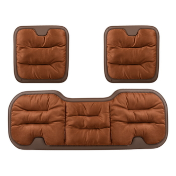 Подложка за автомобилна седалка – повърхност: вълнена тъкан; пълнеж: фланелен памук; зима; комплект от три части; дебела и топла