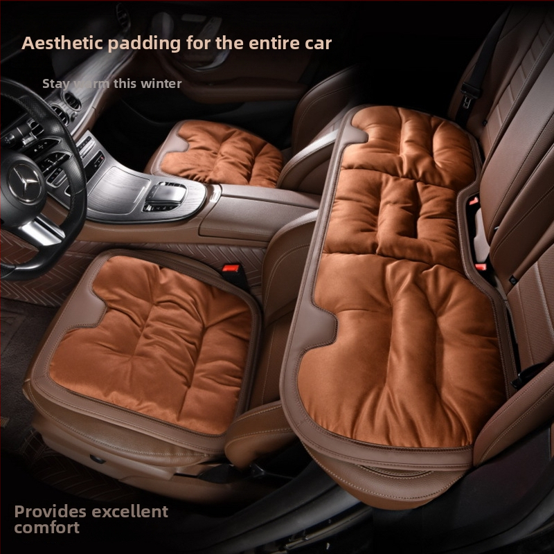 Automobiļa sēdekļa spilvens - virsma: vilnas adījums; pildījums: flanele kokvilna; ziema; komplekts no vairākām daļām