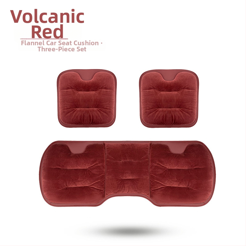 Automobilio sėdynės pagalvėlė - paviršius: vilnonė megztinė; užpildas: flanelės medvilnė; žiemai; komplektas iš kelių dalių