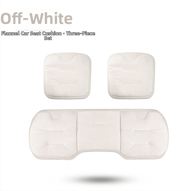 Automobilio sėdynės pagalvėlė - paviršius: vilnonė megztinė; užpildas: flanelės medvilnė; žiemai; komplektas iš kelių dalių