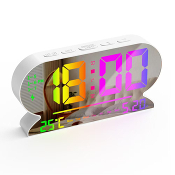 Alarmni sat s LED digitalnim zaslonom, napajanje baterijom, elektronički mehanizam, plastično kućište, termometar i alarm