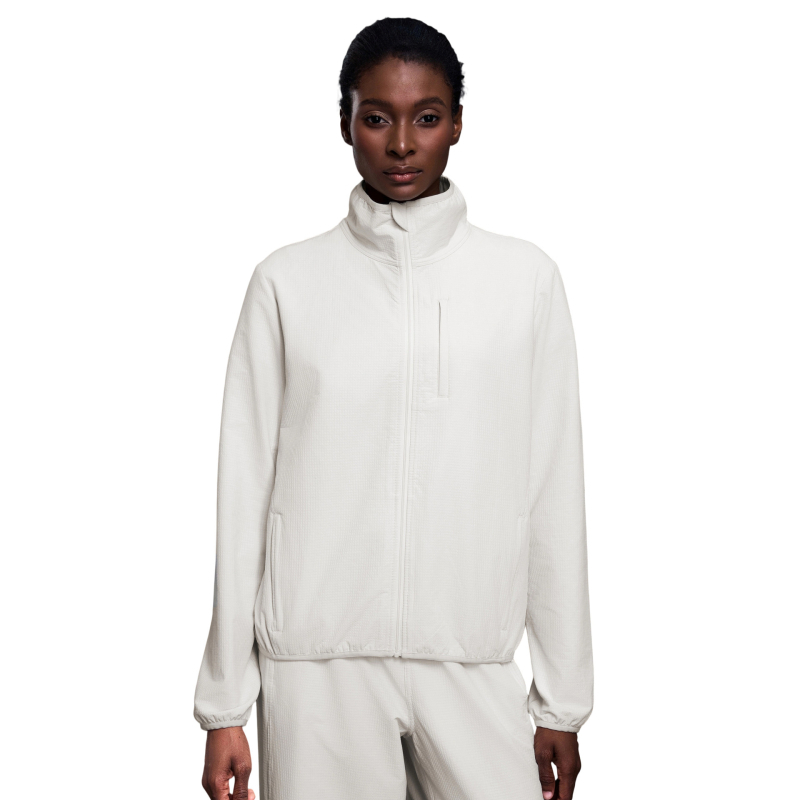 Geacă damă de exterior, impermeabilă și rezistentă la vânt, cu guler înalt, mâneci lungi, fără căptușeală