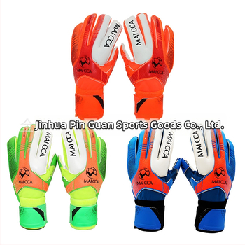 Vārtsarga cimdi bērniem, latex ar pirkstu aizsardzību, ST-828-2, Pinguan, futbola treniņam
