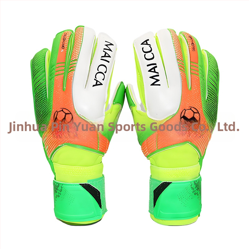 Vārtsarga cimdi bērniem, latex ar pirkstu aizsardzību, ST-828-2, Pinguan, futbola treniņam