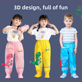 Laste vihmapüksid - veekindel Oxford-kangas, PU kiht, logotüübi trükkimine saadaval