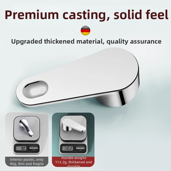 Aukstas un karsts ūdens krāna rokturis ar leņķa vārsta šerdimi – ABS + nerūsējošais tērauds, mūsdienīgs minimālisms, Yipin Impression