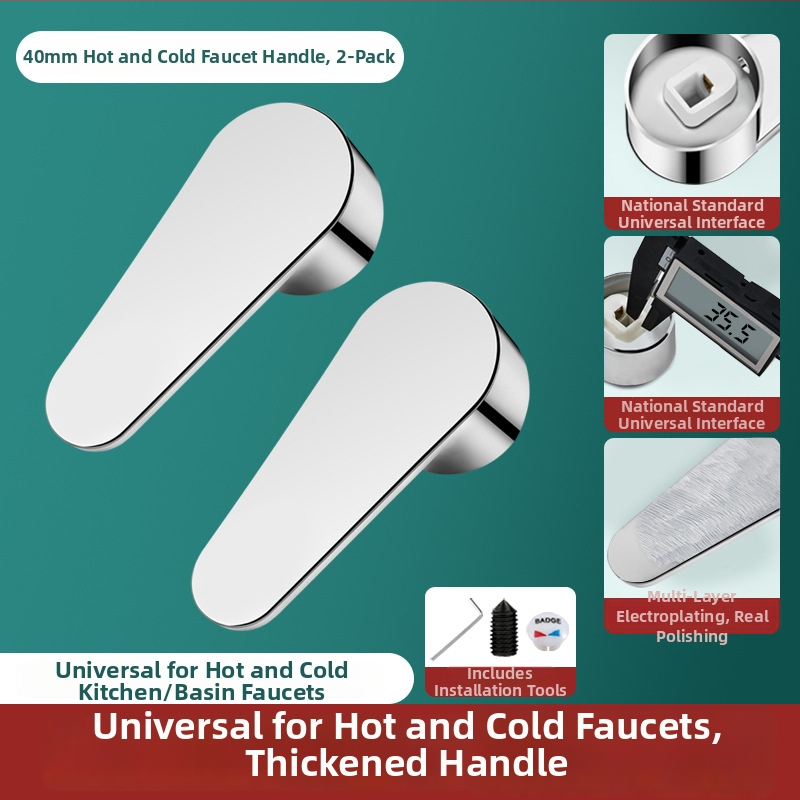 Aukstas un karsts ūdens krāna rokturis ar leņķa vārsta šerdimi – ABS + nerūsējošais tērauds, mūsdienīgs minimālisms, Yipin Impression