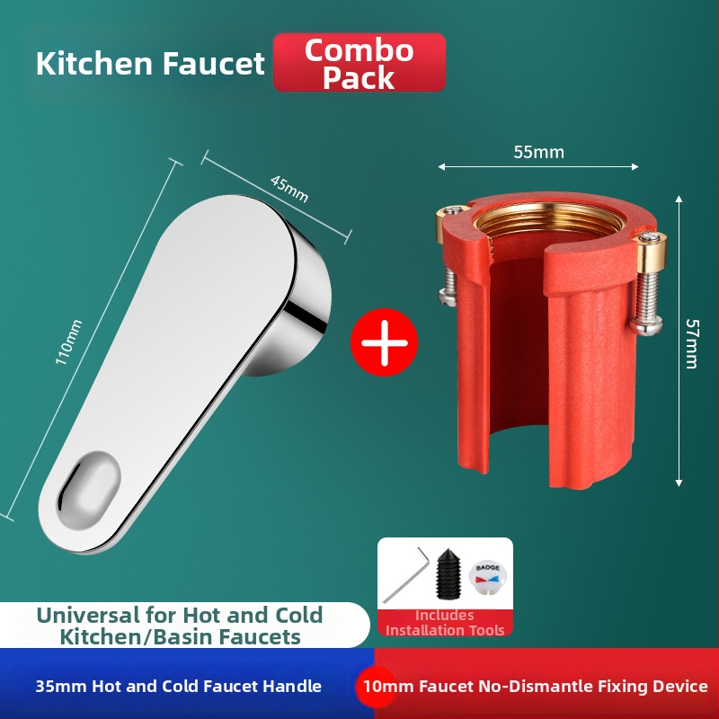 Aukstas un karsts ūdens krāna rokturis ar leņķa vārsta šerdimi – ABS + nerūsējošais tērauds, mūsdienīgs minimālisms, Yipin Impression