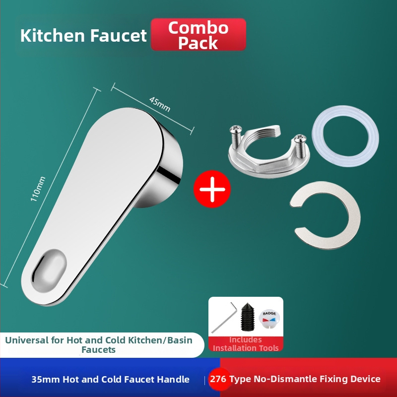 Aukstas un karsts ūdens krāna rokturis ar leņķa vārsta šerdimi – ABS + nerūsējošais tērauds, mūsdienīgs minimālisms, Yipin Impression