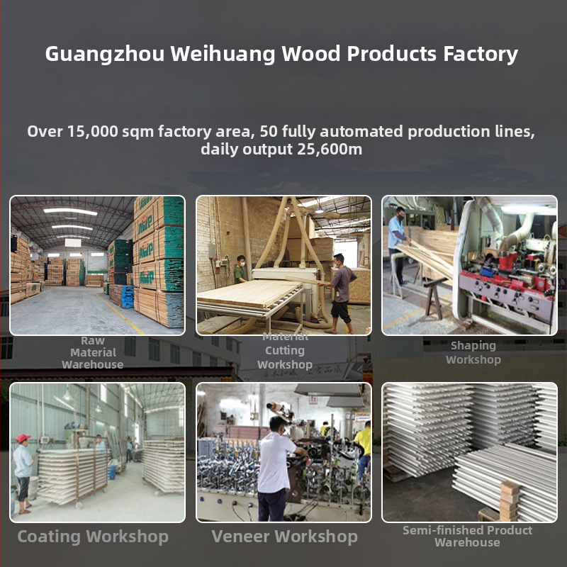 Koka grīdas apdares līnija Weihuang | Mūsdienīgs stils / Viegls luksuss | Daudzslāņu koka līnija ar koka apdari