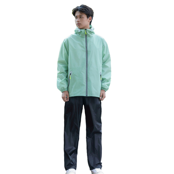 Huijia комплект дъждовно палто и панталони, ултра тънък тафта, PU покритие, за мотокрос/електрическо колело, разделен тип