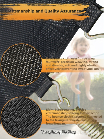 DOUTK PP trampolīnas lēciena plāksne – apaļa elastīga auduma, universāla izmantošana, droši bērniem, pielāgota apstrāde