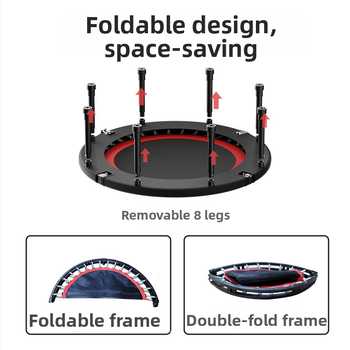 Mājas trampolīns – kluss, universāls bērniem un pieaugušajiem; Mai Bu Xia, PP materiāls, personalizācija pieejama, CE sertifikāts