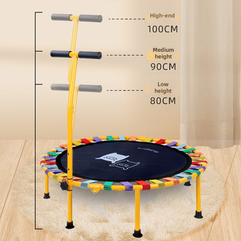 Iekšējais mini trambolīns mājas lietošanai, zīmols Bengyue, materiāls PP, bez aizsargtīkla, piemērots visām vecuma grupām