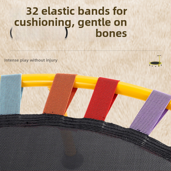 Iekšējais mini trambolīns mājas lietošanai, zīmols Bengyue, materiāls PP, bez aizsargtīkla, piemērots visām vecuma grupām