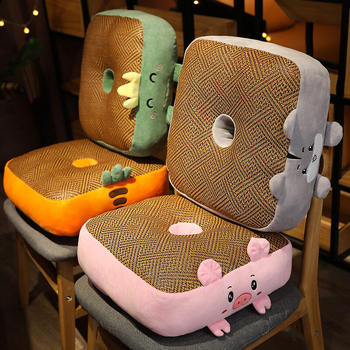 Kėdės sėdynės pagalvėlė – tatami stiliaus, vasaros naudojimui, užpildas PP medvilnė; raštas: vienos spalvos arba augalinis motyvas; tinka biurui ir automobiliui