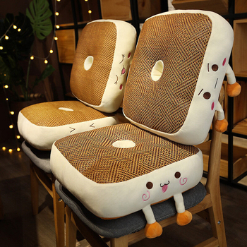 Kėdės sėdynės pagalvėlė – tatami stiliaus, vasaros naudojimui, užpildas PP medvilnė; raštas: vienos spalvos arba augalinis motyvas; tinka biurui ir automobiliui