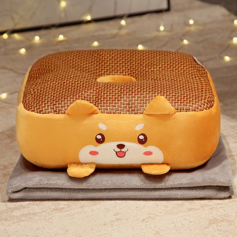 Kėdės sėdynės pagalvėlė – tatami stiliaus, vasaros naudojimui, užpildas PP medvilnė; raštas: vienos spalvos arba augalinis motyvas; tinka biurui ir automobiliui