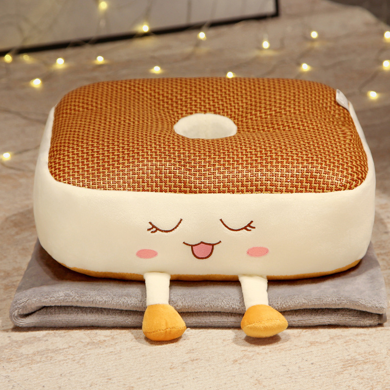 Kėdės sėdynės pagalvėlė – tatami stiliaus, vasaros naudojimui, užpildas PP medvilnė; raštas: vienos spalvos arba augalinis motyvas; tinka biurui ir automobiliui