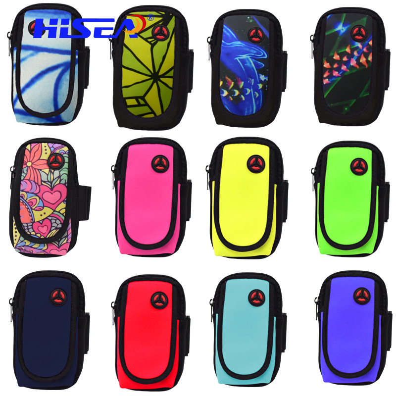 Jooksutelefoni käsivarre kott, universaalne, diving materjal, kevad 2024 hooaeg, sise-spordid, ühes toonis muster, hingav, ultra-kergem, antibakteriaalne, kulumiskindel